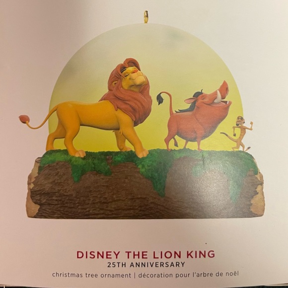 NIB 2019 Hallmark Keepsake Xmas Ornament “Disney The Lion King” 25th Anniversary - Picture 3 of 7